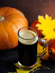 Autumn beer. Dark Pumpkin Ale