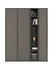 4 rows 3 doors bookcase transparent. Png