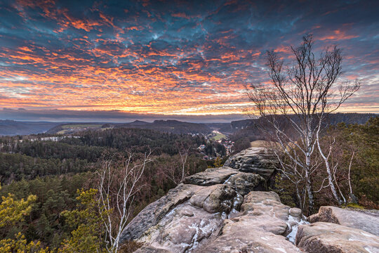 Sonnenuntergang auf dem Gamrig