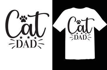 Cat dad svg design