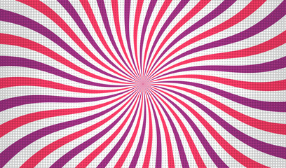 Sunburst vector background in retro style