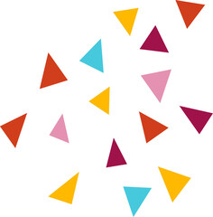 Colorful confetty geometric illustration