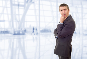 business man surprised at the office