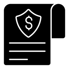Editable design icon of security paper 