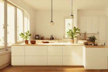 Modern elegant White kitchen