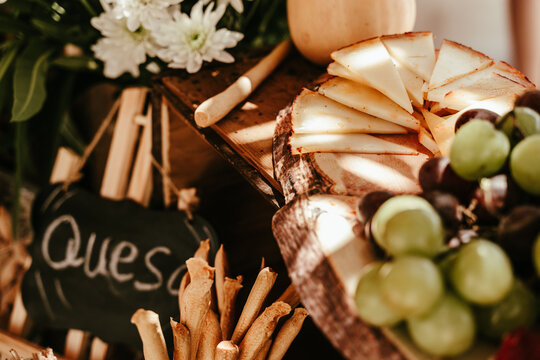 Buffet de queso , servicio de catering.