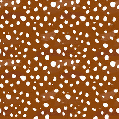 Seamless deer skin background with wool strokes