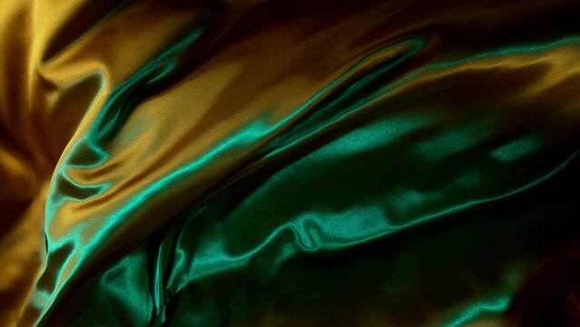 Super slow motion of satin cloth flowing by wind, filmed on high speed cinematic camera at 1000 fps.