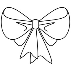  Illustration of a ribbon bow