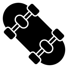 An icon design of skateboard