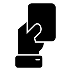 A unique design icon of penalty card