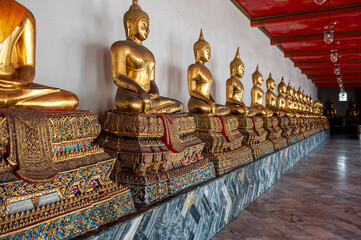 Wat Pho, the temple of the reclining Buddha in Bangkok, Thailand