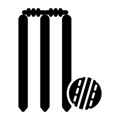 An amazing design icon of cricket wicket - obrazy, fototapety, plakaty