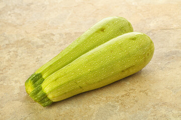 Two Young zucchini for cooking