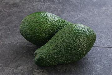 Fresh ripe green organic exotic avocado