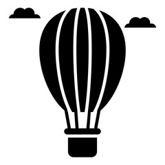 Obraz premium Premium download icon of hot air balloon 