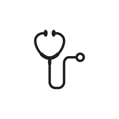 Sthetoscope Medical Icon Vector Illustration