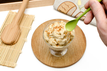 vegan banana ice cream, raw food