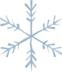 blue geometric snowflake