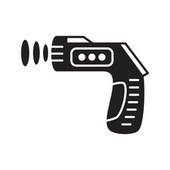 Thermometer Gun Icon Vector Illustration