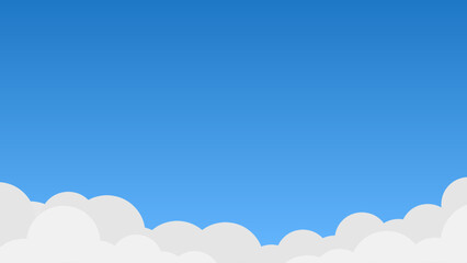 bright blue sky background with white clouds