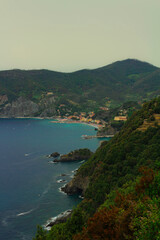 Cinque terre from a cliff