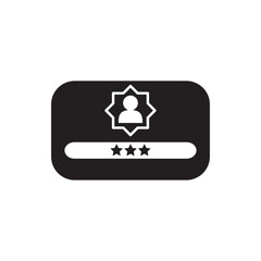 Business Card Icon Vector Illustration Flat Design