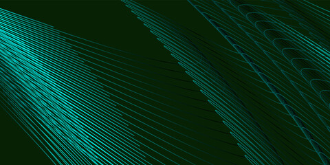 Abstract dark green with Tosca lines background