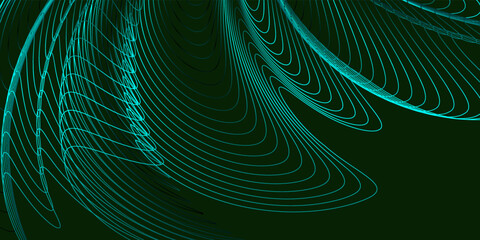 Abstract dark green with Tosca lines background