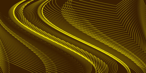 Abstract brown background with yellow lines