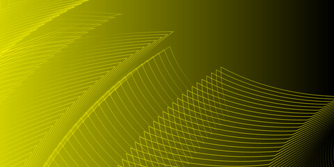 Abstract yellow and black background with lines