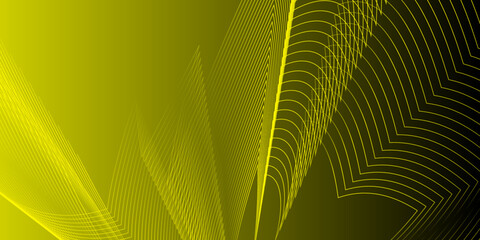 Abstract yellow and black background with lines