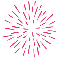 pink fireworks explosion