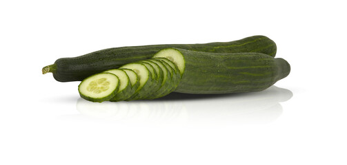 cucumber cut out transparent background