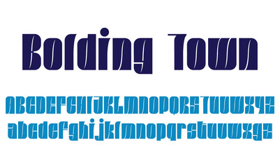 Abstract Bolding modern alphabet fonts. typography creative font.