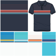 Polo t-shirt mockup template design for soccer jersey, football kit, golf, tennis, sportswear.