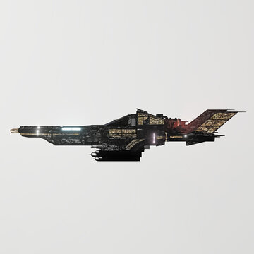 modern space fighter transparent background
