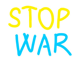 Stop war handwritten text - vector EPS 10.eps