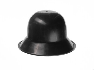 black base for hats isolated on white background