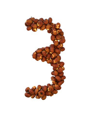 Halloween Pumpkin Lantern Particle Typeface 3