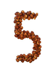 Halloween Pumpkin Lantern Particle Typeface 5