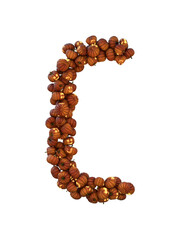 Halloween Pumpkin Lantern Particle Typeface C