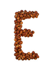 Halloween Pumpkin Lantern Particle Typeface E