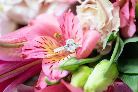 Wedding Ring and Flowers
