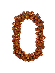 Halloween Pumpkin Lantern Particle Typeface O