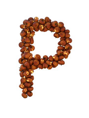 Halloween Pumpkin Lantern Particle Typeface P