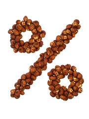 Halloween Pumpkin Lantern Particle Typeface percent