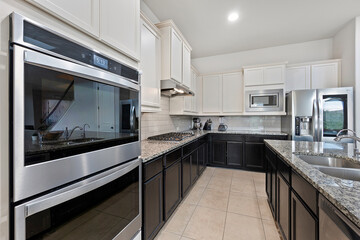 white kitchen with neutral accents