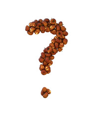 Halloween Pumpkin Lantern Particle Typeface question mark