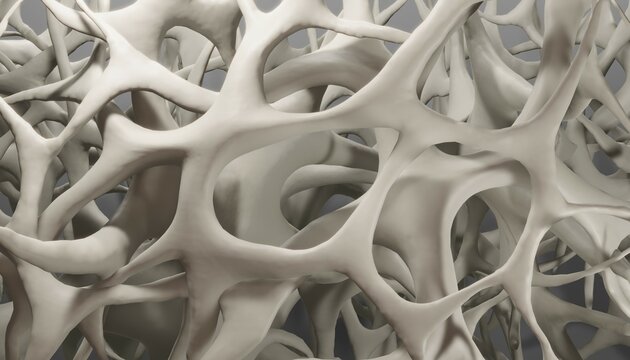 Osteoporosis, bone loss 3d illustration